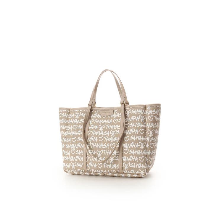 スクリッタ柄キャンバスデザイン合皮トートバッグ | Samantha Thavasa | 詳細画像18 