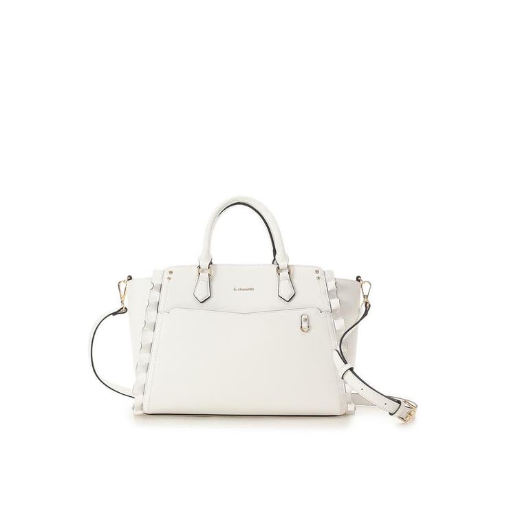 ホワイト | 《推し事バッグ》クリアポケット付きトートバッグ | & chouette