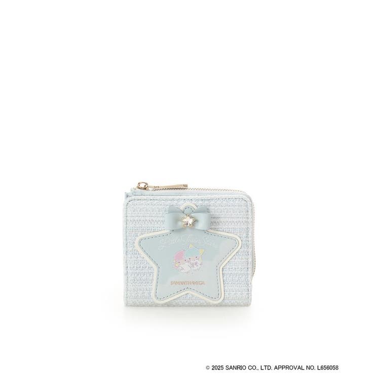 ライトブルー | 『リトルツインスターズ』（キキ＆ララ）折財布 | SAMANTHAVEGA