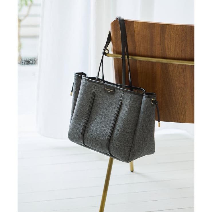 デニム調キャンバスデザイン 合皮トートバッグ 大サイズ | Samantha Thavasa | 詳細画像8 