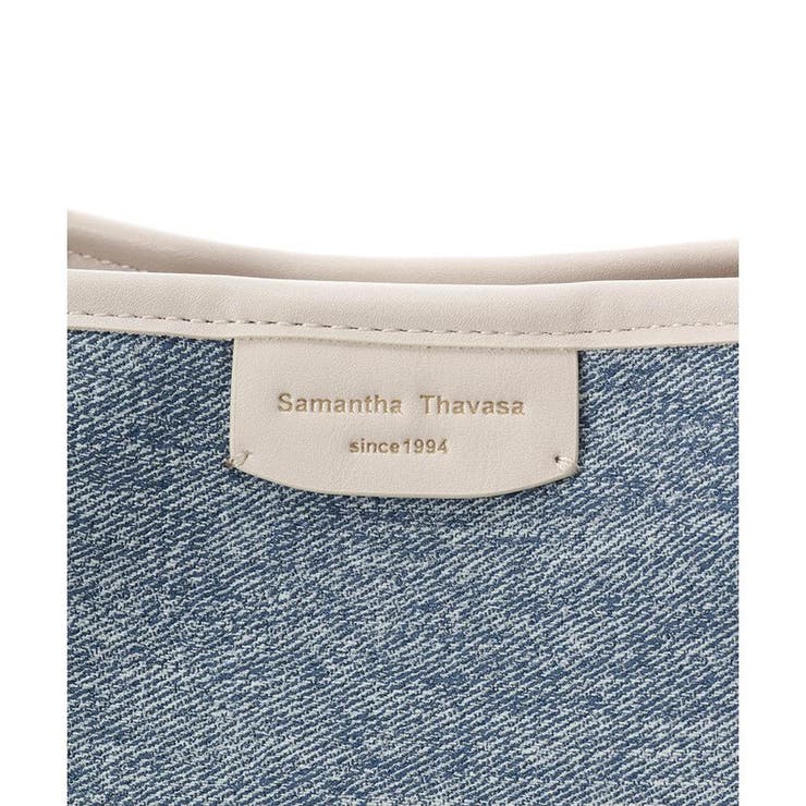 デニム調キャンバスデザイン 合皮トートバッグ 大サイズ | Samantha Thavasa | 詳細画像14 