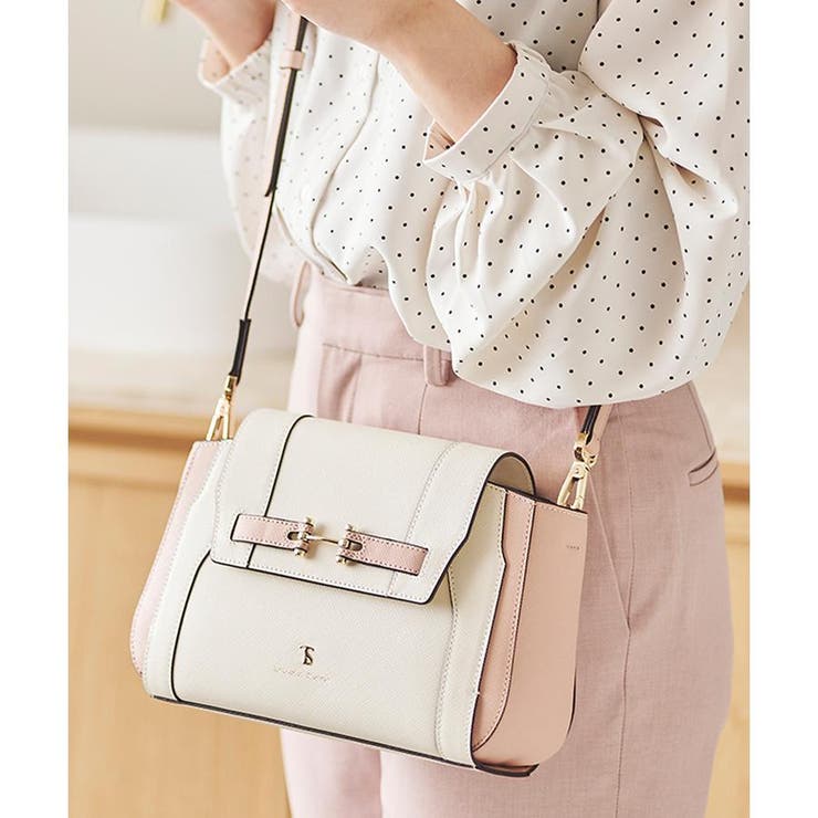 オフホワイト | オリジナル金具 ショルダーバッグ | Samantha Thavasa