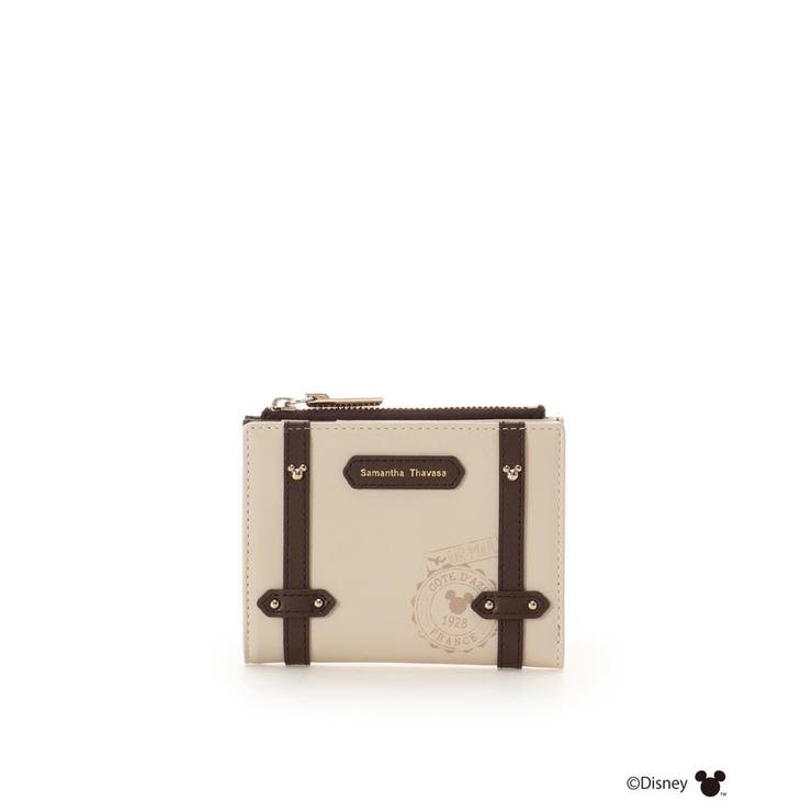 ベージュ | 「ミッキー＆ミニー」TRAVELコレクション 折財布 | Samantha Thavasa