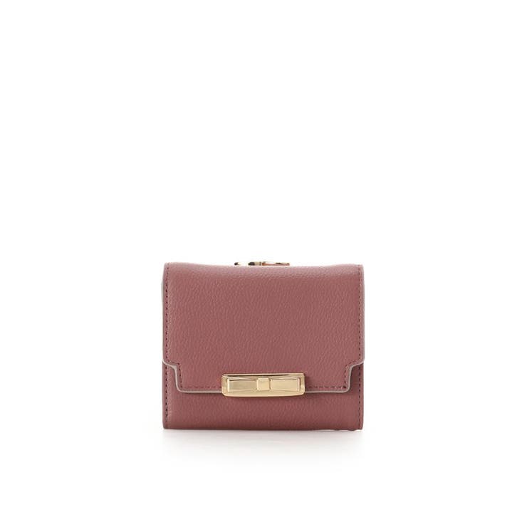 ピンク | リボンモチーフ金具 口金折財布 | Samantha Thavasa