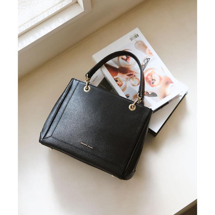 スクエアフォルムリング金具ハンドバッグ | Samantha Thavasa | 詳細画像8 