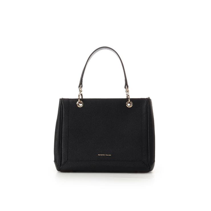 スクエアフォルムリング金具ハンドバッグ | Samantha Thavasa | 詳細画像1 