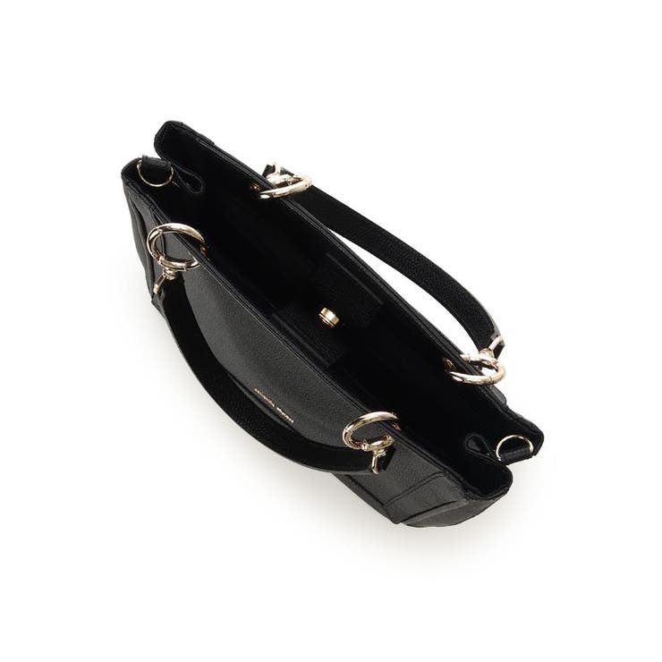 スクエアフォルムリング金具ハンドバッグ | Samantha Thavasa | 詳細画像4 