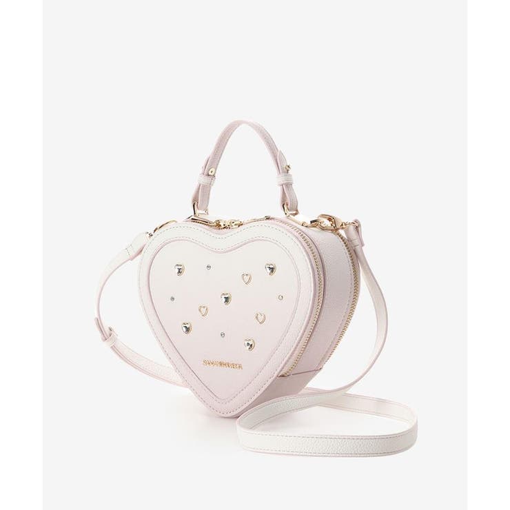 グラデーションビジューハート型ショルダーバッグ | SAMANTHAVEGA | 詳細画像1 