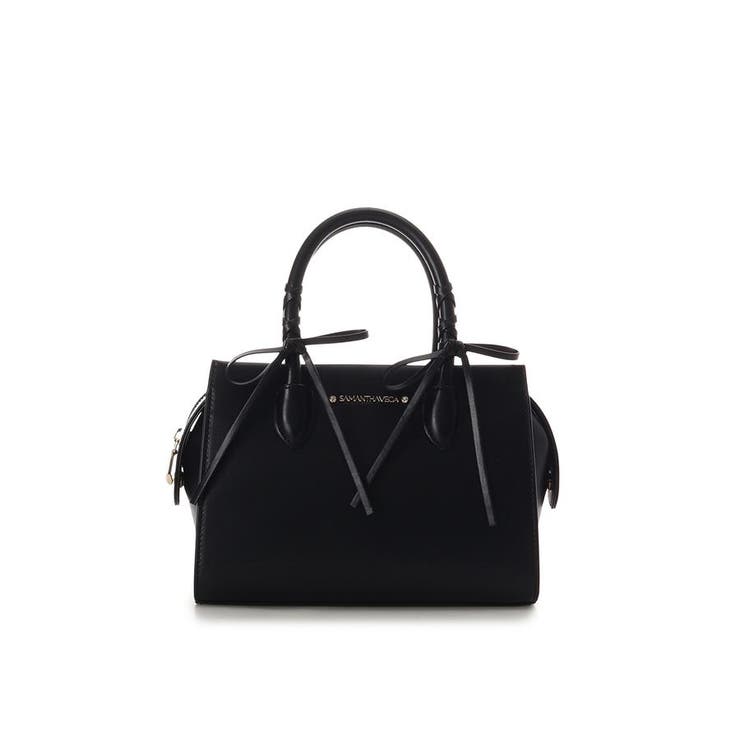 ブラック | バレエコアレースアップハンドバッグ | SAMANTHAVEGA