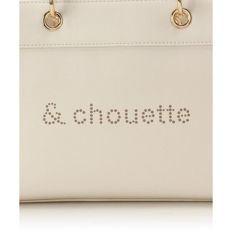 ポーチ付き ドットロゴデザインハンドバッグ | & chouette | 詳細画像12 