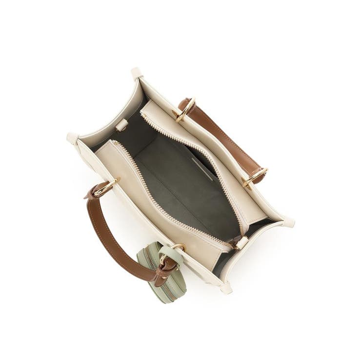 ポーチ付き ドットロゴデザインハンドバッグ | & chouette | 詳細画像11 