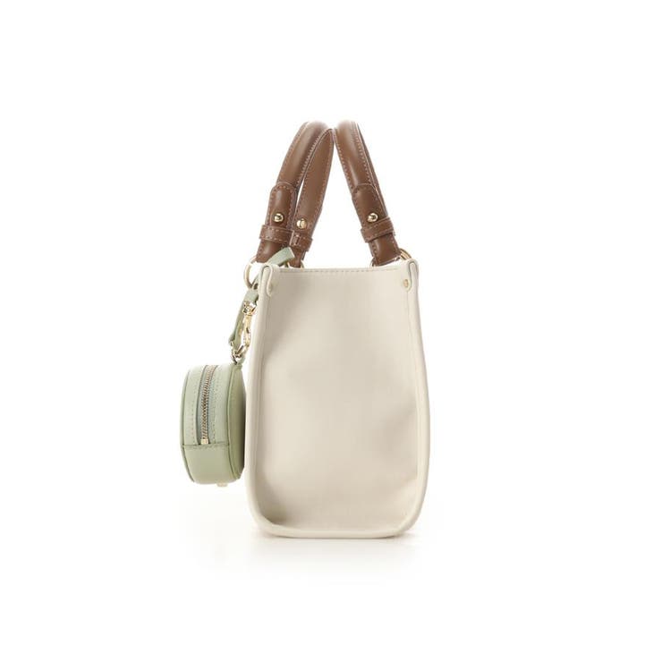 ポーチ付き ドットロゴデザインハンドバッグ | & chouette | 詳細画像9 