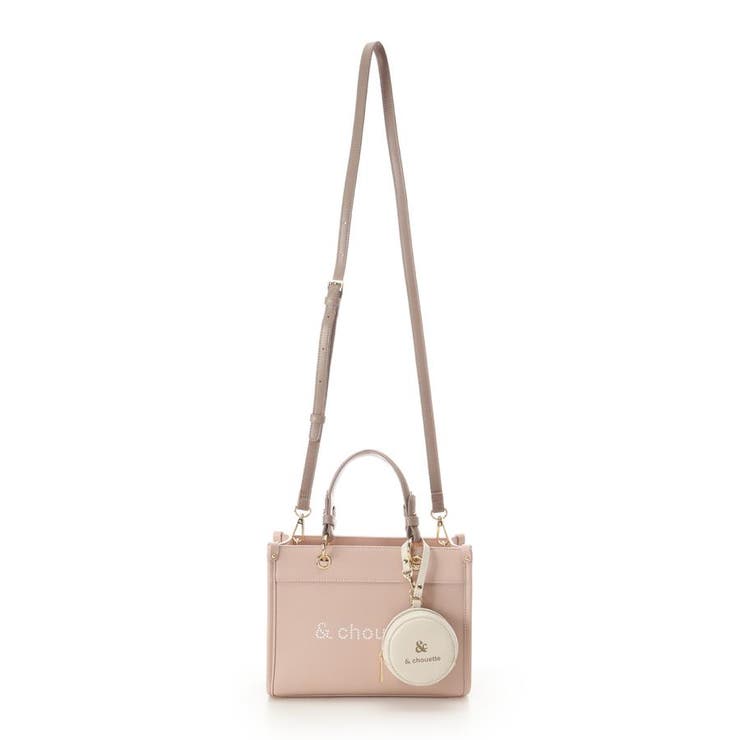 ポーチ付き ドットロゴデザインハンドバッグ | & chouette | 詳細画像20 