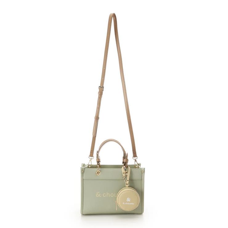 ポーチ付き ドットロゴデザインハンドバッグ | & chouette | 詳細画像27 