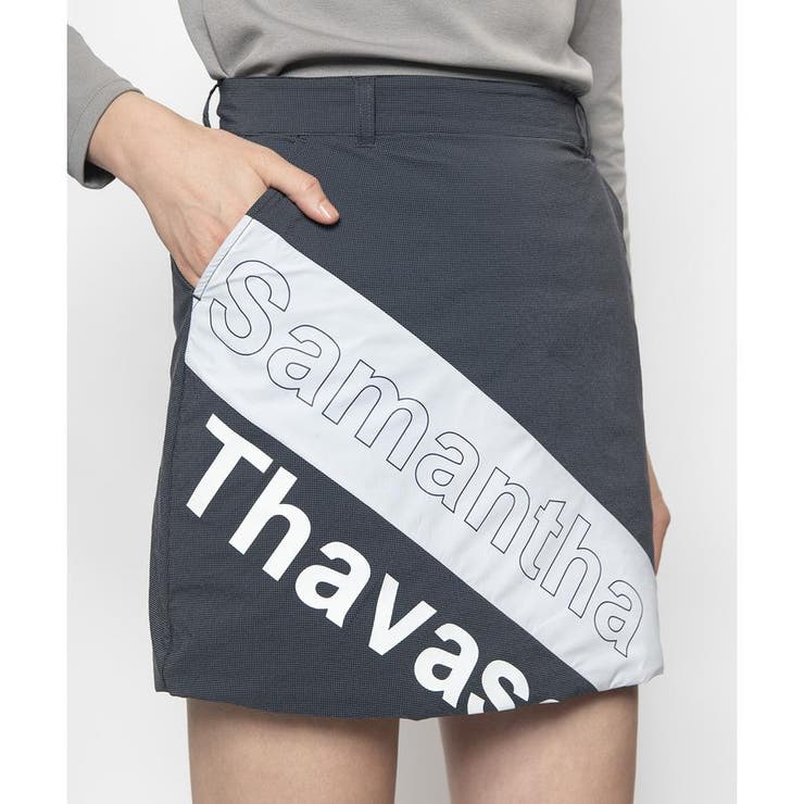 Samantha Thavasa - サマンサタバサ  ゴルフ　リーバシブル　スカート　新品 Samantha Thavasa サマンサタバサ 総柄 刺繍 スカート ゴルフ