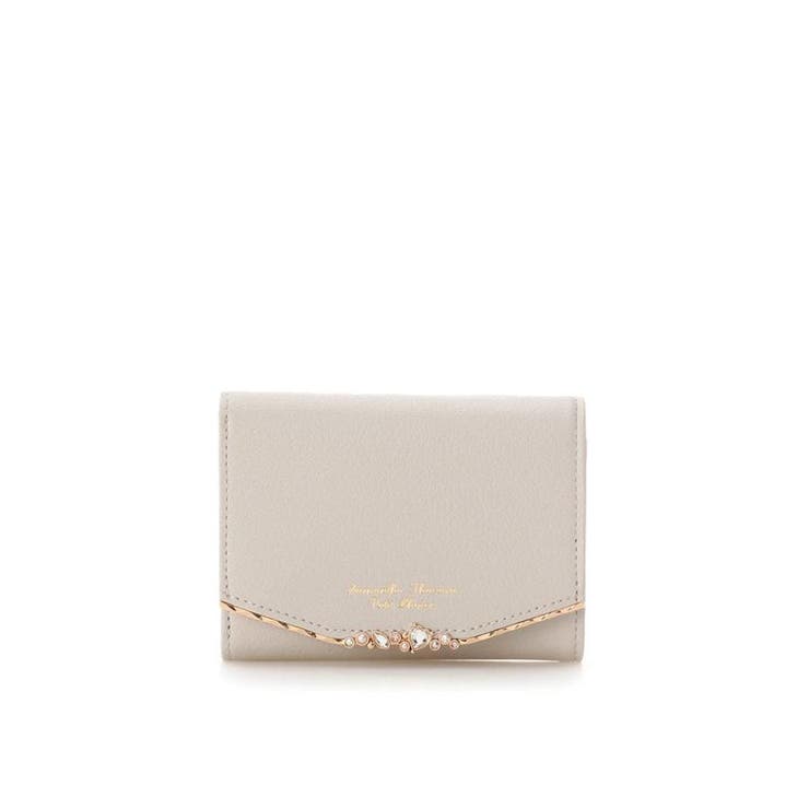 グレージュ | ハートジュエルバー 折財布 | Samantha Thavasa Petit Choice