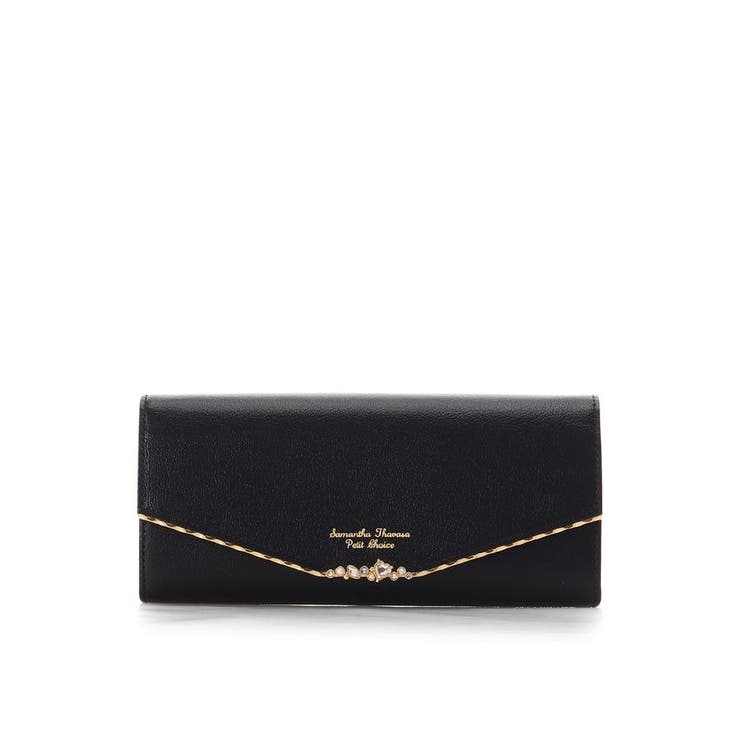 ブラック | ハートジュエルバー 長財布 | Samantha Thavasa Petit Choice