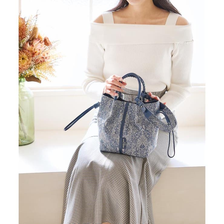 エキゾチックモチーフジャガード巾着バッグ | Samantha Thavasa | 詳細画像15 