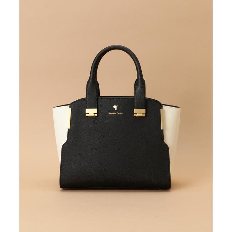 ブラック | Pomme d'espoir ポムディスポワール バイカラーハンドルバッグ | Samantha Thavasa