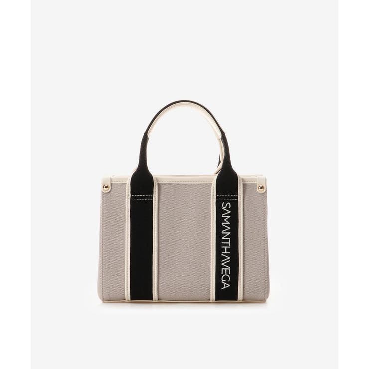 グレー | ロゴテープキャンバスショルダーバッグ（ミニ） | SAMANTHAVEGA