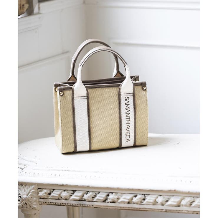 ロゴテープキャンバスショルダーバッグ(ミニ)[品番 ロゴテープキャンバスショルダーバッグ(ミニ)[品番