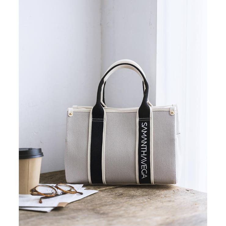 ロゴテープキャンバスハンドバッグ（小） | SAMANTHAVEGA | 詳細画像15 