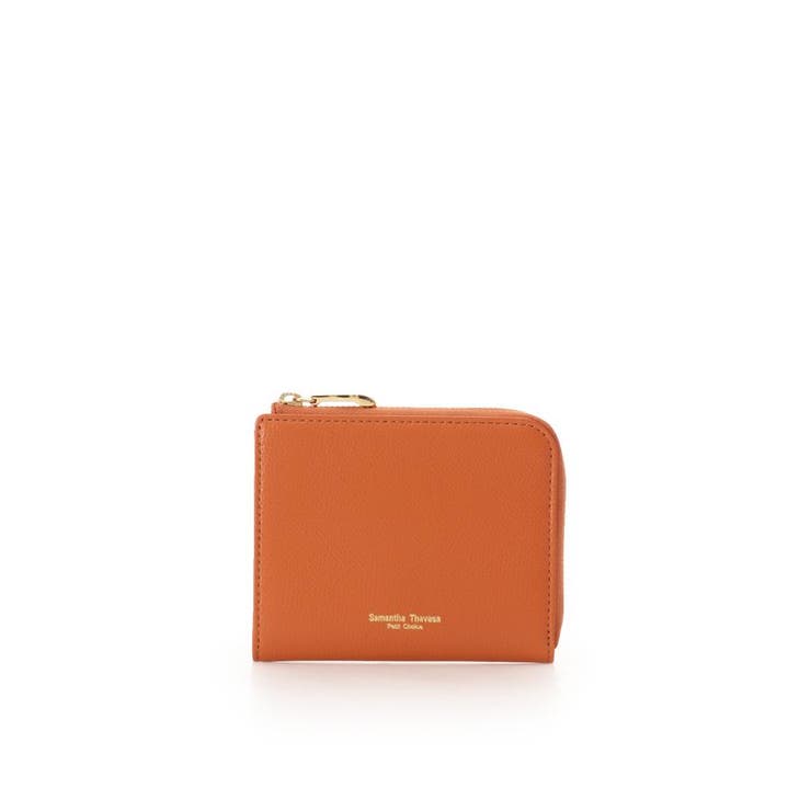 オレンジ | シンプルL字ファスナー 折財布 | Samantha Thavasa Petit Choice