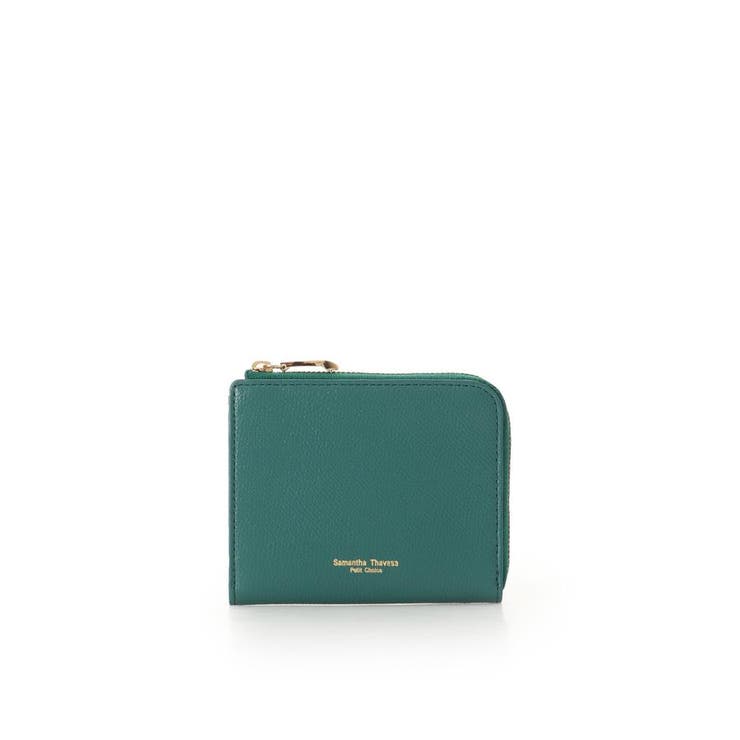 グリーン | シンプルL字ファスナー 折財布 | Samantha Thavasa Petit Choice