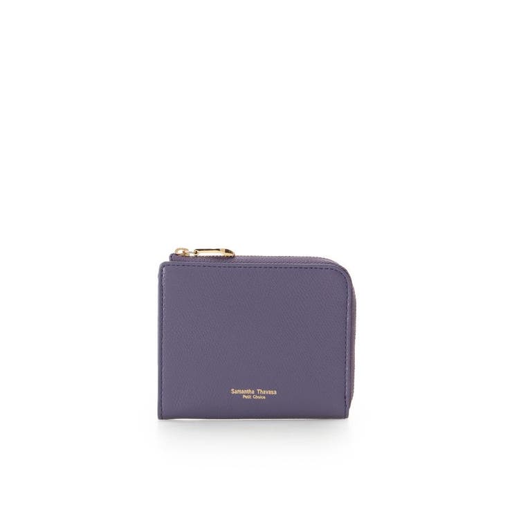 レッドパープル | シンプルL字ファスナー 折財布 | Samantha Thavasa Petit Choice