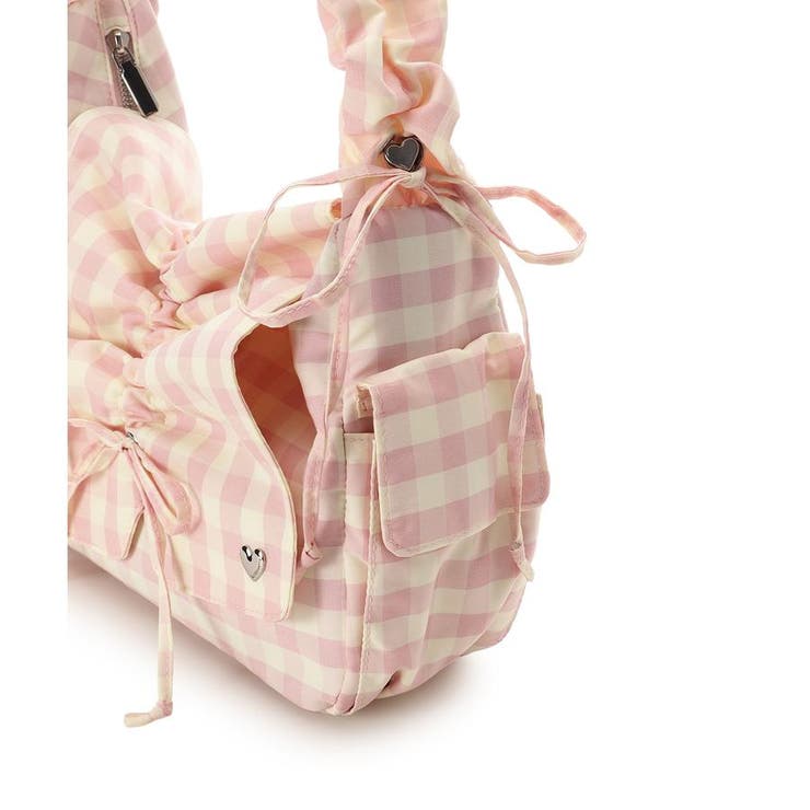 ギンガムチェック リボンギャザーショルダーバッグ | & chouette | 詳細画像13 