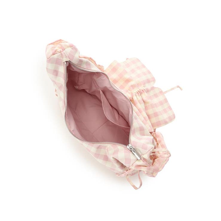 ギンガムチェック リボンギャザーショルダーバッグ | & chouette | 詳細画像10 