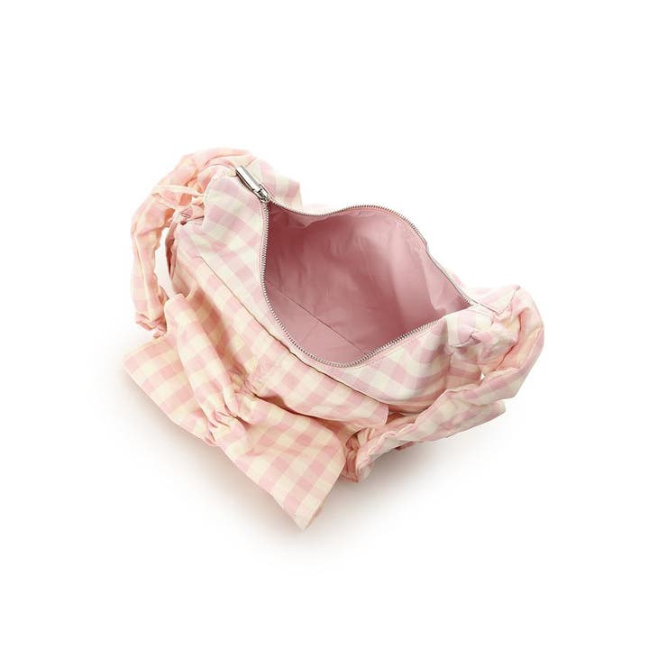 &chouette アンドジュエット　かごバッグ　カゴバッグ　ギンガムチェック &chouette アンドジュエット かごバッグ カゴバッグ ギンガム