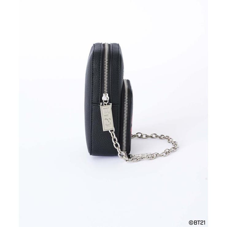 Samantha Vega サマンサベガ ショルダーバッグ/BT21コラボMANG  PVC    ブラック レディース / 240001176527 BT21 ショルダーバッグ（MANG） | サマンサベガ(Samantha Vega