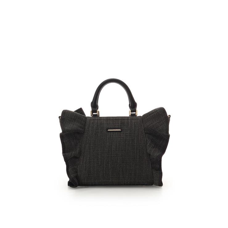 ブラック | ラメフリルハンドバッグ | SAMANTHAVEGA