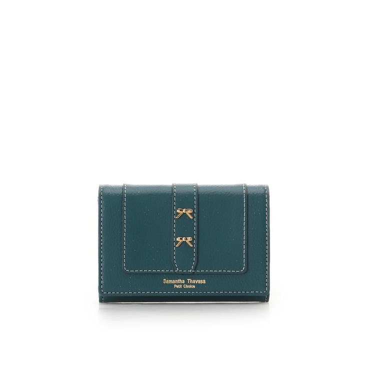 ダークグリーン | ダブルリボン 名刺入れ | Samantha Thavasa Petit Choice