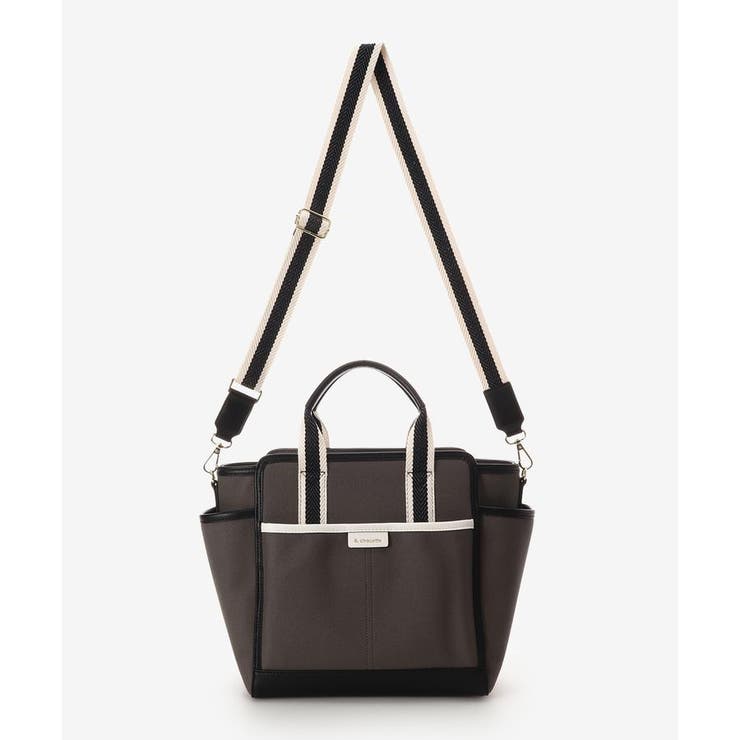 キャンバス風フェイクレザー トートバッグ | & chouette | 詳細画像7 