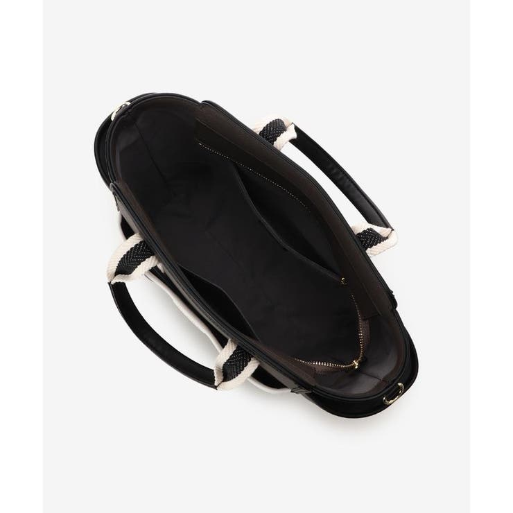 キャンバス風フェイクレザー トートバッグ | & chouette | 詳細画像4 