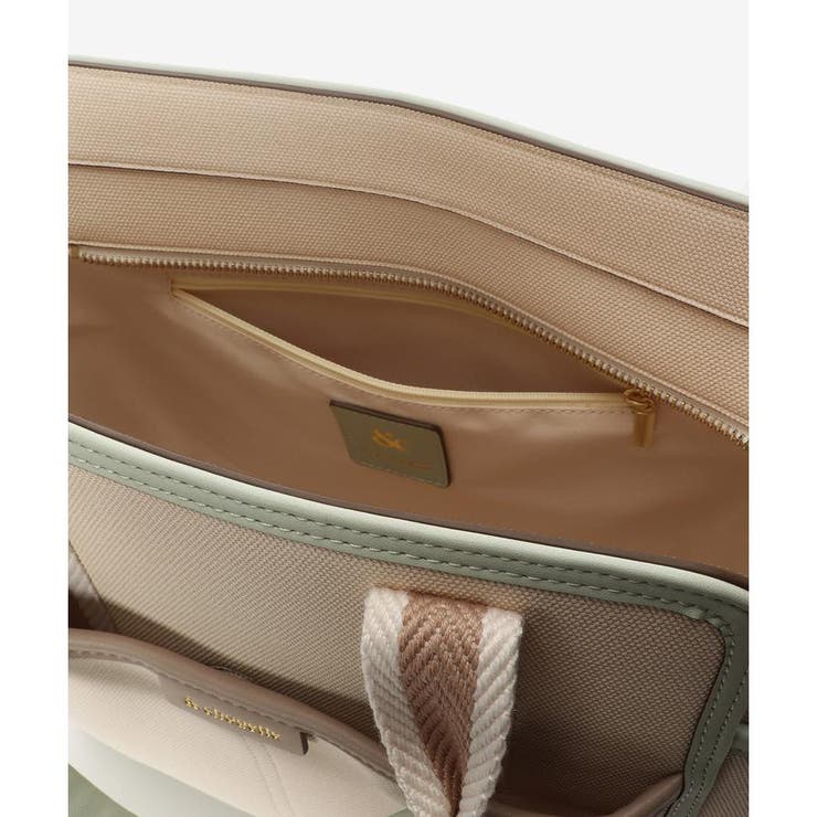 キャンバス風フェイクレザー トートバッグ | & chouette | 詳細画像12 