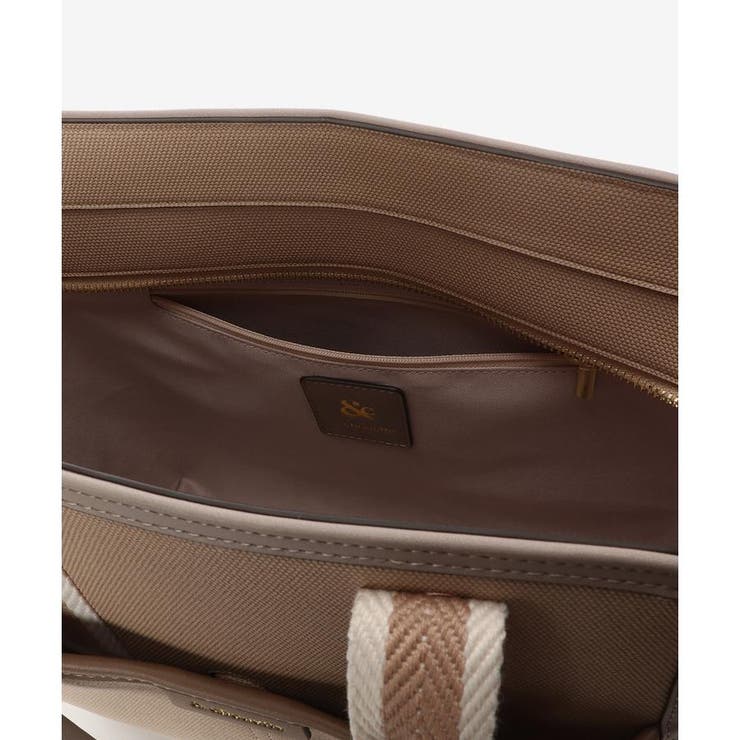 キャンバス風フェイクレザー トートバッグ | & chouette | 詳細画像19 