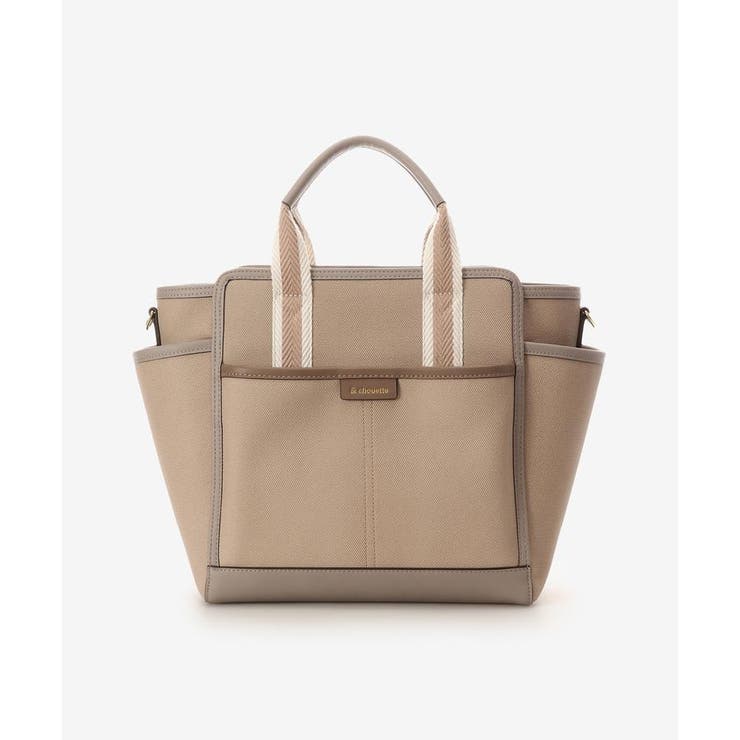 キャンバス風フェイクレザー トートバッグ | & chouette | 詳細画像14 