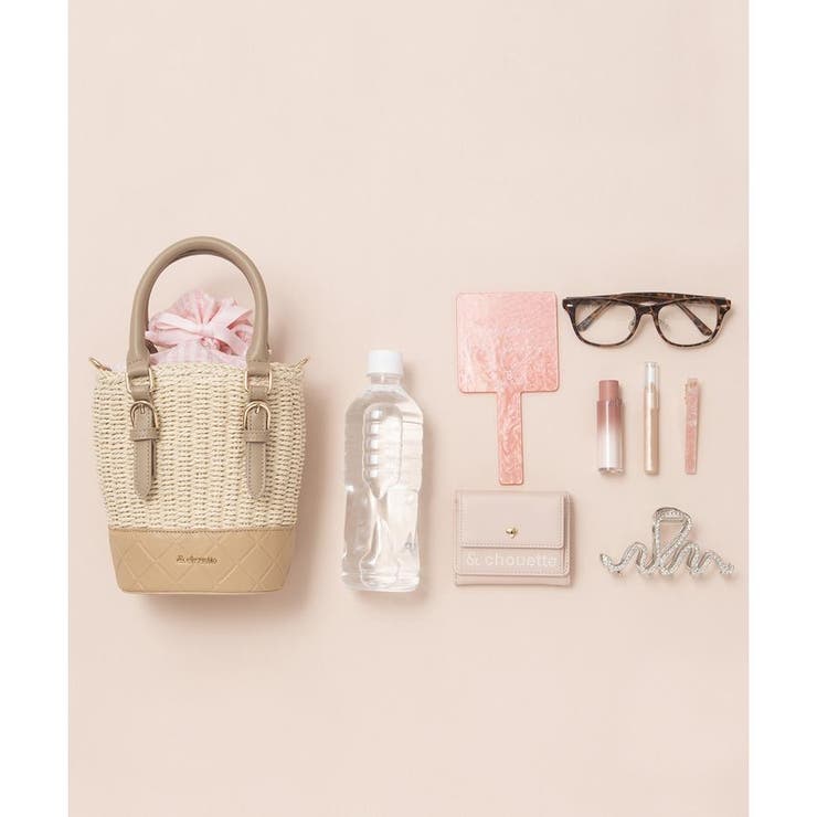 巾着デザインかごショルダーバッグ | & chouette | 詳細画像16 