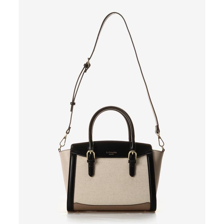 バイカラーキャンバスハンドバッグ | & chouette | 詳細画像6 