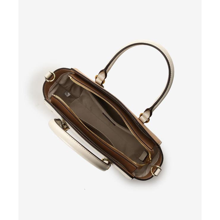 バイカラーキャンバスハンドバッグ | & chouette | 詳細画像9 