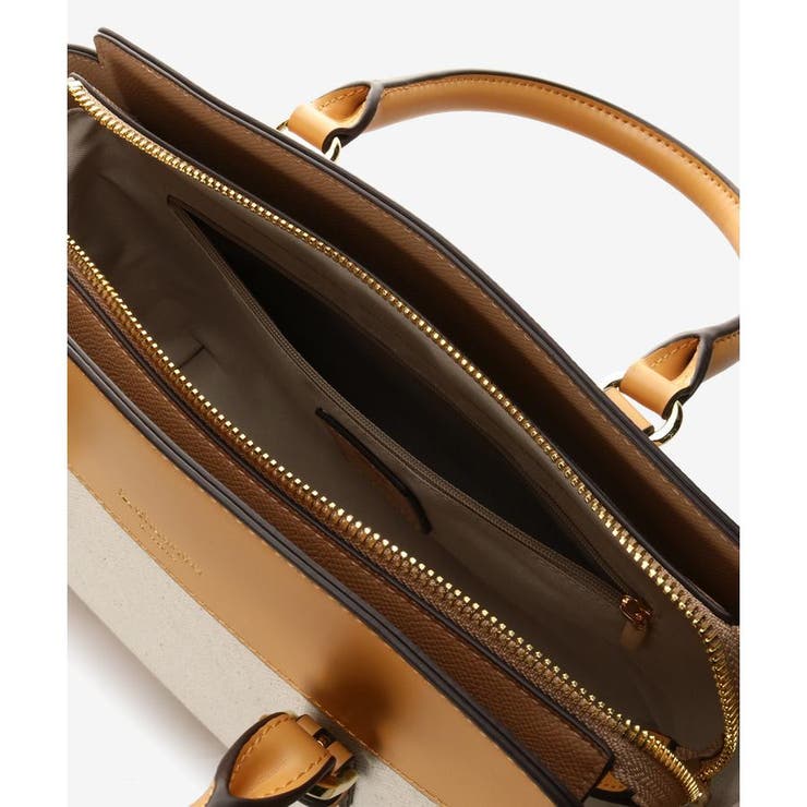 バイカラーキャンバスハンドバッグ | & chouette | 詳細画像23 