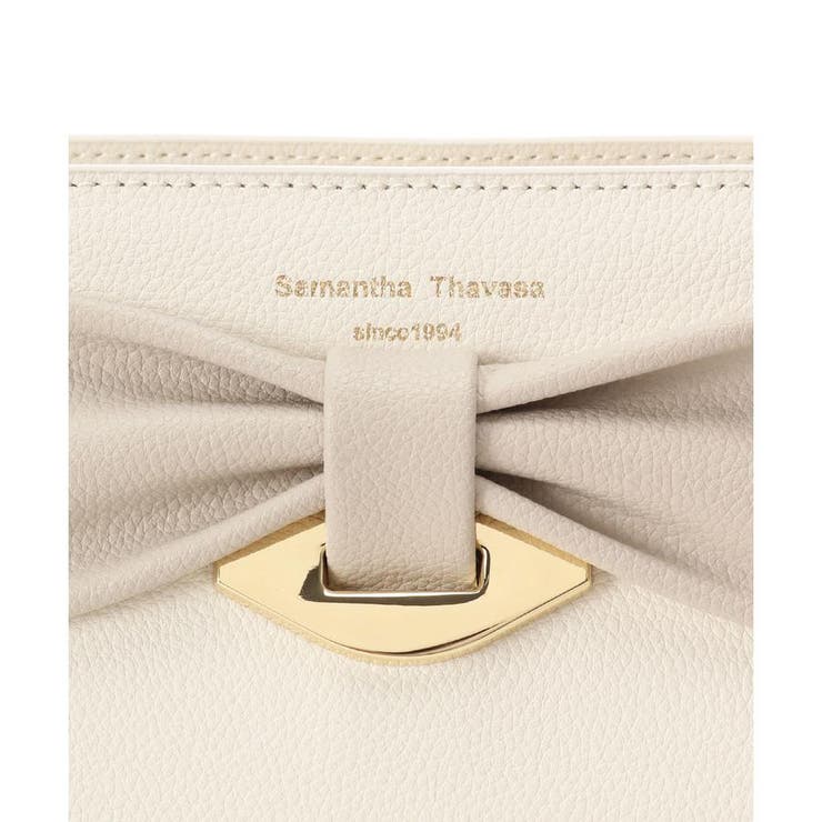 バイカラーリボンモチーフ スプリットレザーショルダーバッグ | Samantha Thavasa | 詳細画像5 