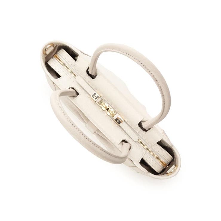 バイカラーリボンモチーフ スプリットレザーハンドバッグ | Samantha Thavasa | 詳細画像4 