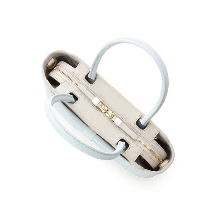 バイカラーリボンモチーフ スプリットレザーハンドバッグ | Samantha Thavasa | 詳細画像18 