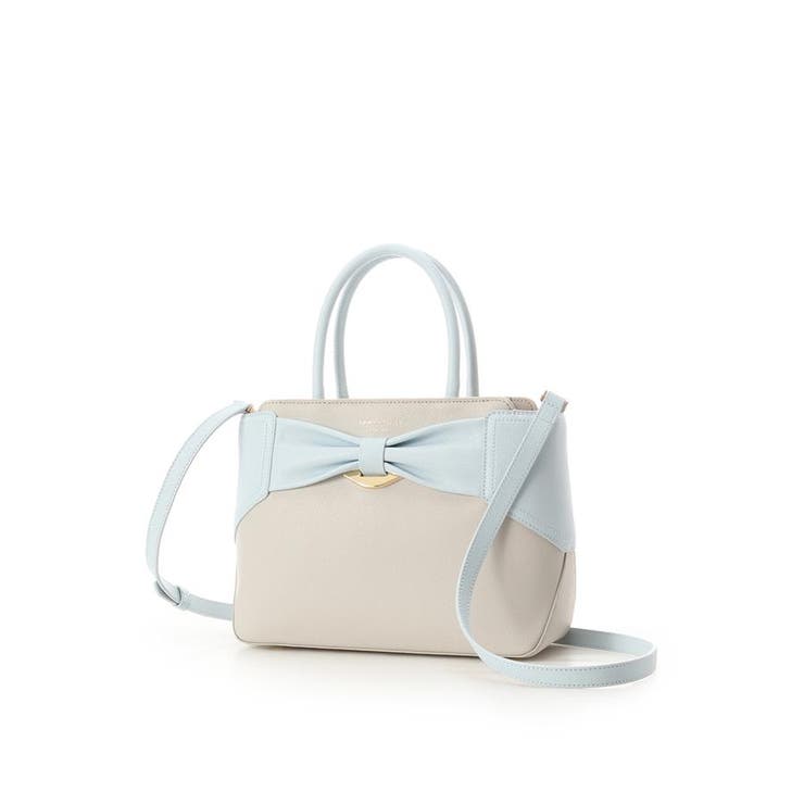 バイカラーリボンモチーフ スプリットレザーハンドバッグ | Samantha Thavasa | 詳細画像21 