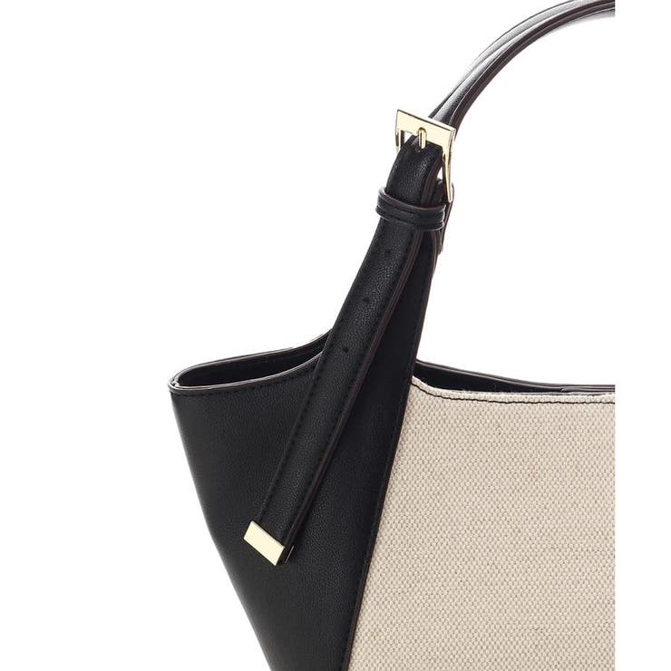 キャンバスバイカラーハンドバッグ | & chouette | 詳細画像7 