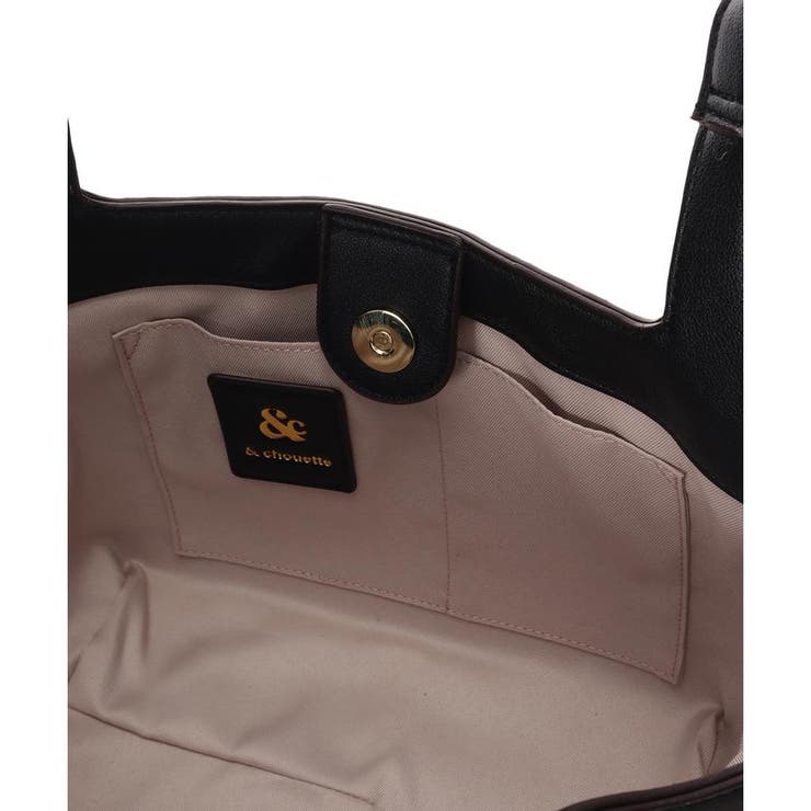 キャンバスバイカラーハンドバッグ | & chouette | 詳細画像6 